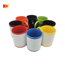 11oz sublimation mug with white film sublimation patch coated mug for give away and Christmas gift